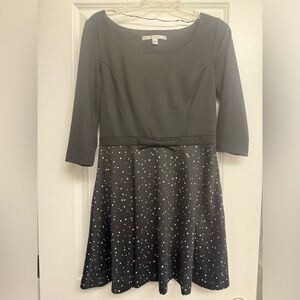 Lauren Conrad  black and white star print dress